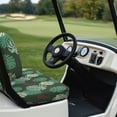 thumbnail image 6 of Pzuqiu Monstera Leaf Print Golf Cart Seat Cover Comfortable, Fit for Outdoor 2-Seats Cart Suitable for Ezgo Yamaha, 6 of 9