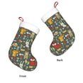 thumbnail image 3 of Yiaed Cute Animal Forest Print Christmas Stockings, Christmas Stockings Hanging Ornaments, Christmas Stockings for Family Christmas Holiday Decorations, 3 of 7