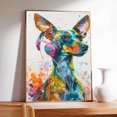 thumbnail image 4 of Italian Greyhound Dog Painting Pictures Wall Decor Framed Canvas Prints Modern Gifts for Man Artwork Home Decor for Bedroom Living Room Office, 4 of 5