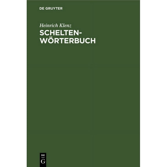 Schelten-Wörterbuch (Hardcover)