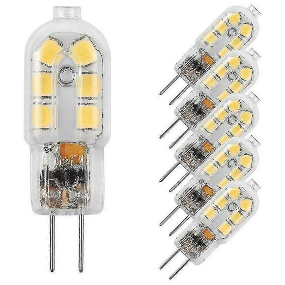 bombillas LED G4 de 1,2 W CA/CC, 12 V, luz blanca fría, sin parpadeo, ahorro de energía.