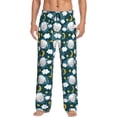 thumbnail image 2 of Goofa Sweet Dream Lamb Printed Soft Pajama Pants for Men, Wide Leg Comfy Casual Lounge Yoga Pants-X-Large, 2 of 9