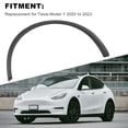 thumbnail image 4 of Flare for  Model Y, Rear Passenger Side  Flare Wheel Arch Molding, Car Side Wheel Molding Splash Guard for  Model Y 2020 to 2023, 4 of 8