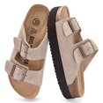 thumbnail image 1 of Sandalias con plataforma Brelzo Calvior para mujer, de gamuza con soporte para el arco, 1 of 6