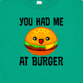 thumbnail image 4 of Inktastic You Had Me At Burger Boys or Girls Baby T-Shirt, 4 of 5