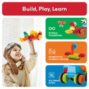 PicassoTiles Hedgehog Building Blocks Set for Kids – 120PCS STEM Construction Building Blocks Educational Toy Set