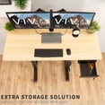 thumbnail image 3 of VIVO Black Lockable Pull Out Under Desk Storage Drawer, Workspace Organizer, 3 of 8