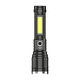 thumbnail image 3 of DPTALR Brightest Outdoor Flashlight 1000 Lumens LED Flashlight LED Light Rechargeable Powerful Torch Long Throw Up To 100-300 Meters, 3 of 9