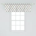thumbnail image 2 of Ambesonne Cartoon Valance Pack of 2, Funny Raccoon Style, 54"X18", Multicolor, 2 of 4