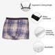 thumbnail image 3 of Balery Heart Check Plaid Calzoncillos bóxer para hombre, ropa interior de algodón suave y transpirable con cinturilla de nailon-XX-Large, 3 of 5