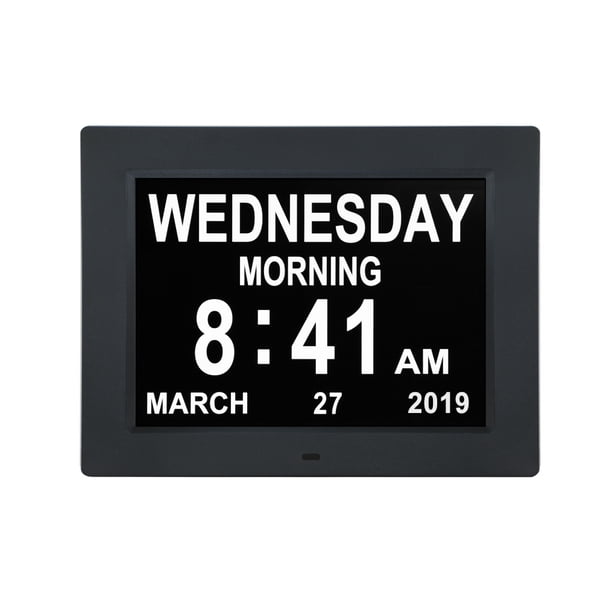Reloj digital de 10 pulgadas, reloj despertador electrónico HD, calendario, regalo, máquina de recordatorio de medicamentos para ancianos
