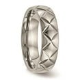 thumbnail image 4 of Grey Titanium Ring Band Wedding Polished diamond-cut, 4 of 6