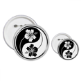 thumbnail image 1 of El budismo Yin Yang Flower Design Insignia insignia botón diseño conjunto, 1 of 3