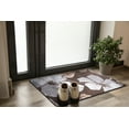 thumbnail image 5 of CAMILSON Solana Non Slip Modern Floral Indoor Area Rug Grey/Brown 2x3, 5 of 8