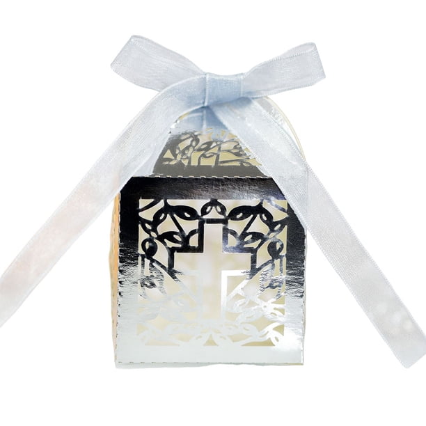 Cajas de regalo Ounissouiy 50 piezas soporte para paquete de galletas de Chocolate y aperitivos papel plata HA072983-08