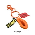 thumbnail image 3 of destyer Keychain Cute Fruit Shape Portable Door Car Key Holder Portable Schoolbag Backpack Handbag Keyring Pendant Woman Man Type 3, 3 of 8