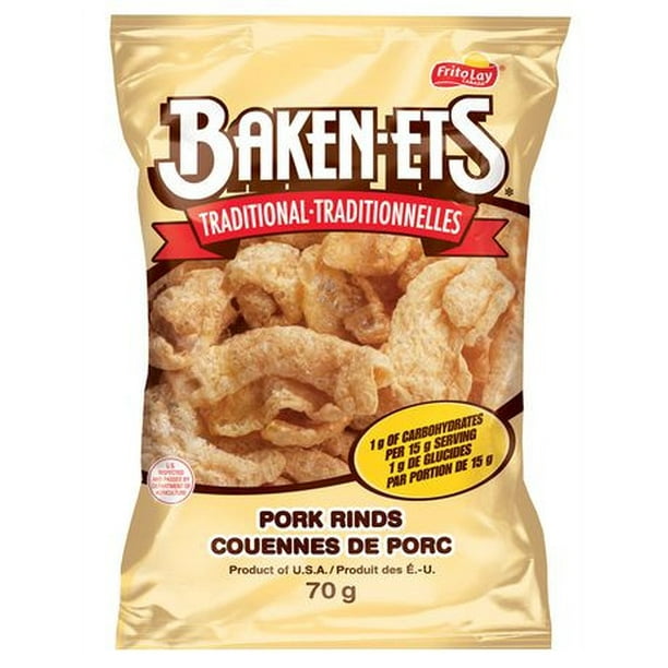 Bacon Flavoured Traditional Smoked Pork Rinds 70g/2.5oz bag