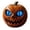 Blue, variant on Resin Spooky Pumpkin Figurine with Cat-eye Accents Horror Pumpkins Head Decor Halloween Pumpkins Grimace Decoration for Mantel Shelf Desk Party Display (Red)