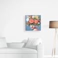 thumbnail image 2 of Prinz Glam Bright Flower Head Portrait 11.5" x 11.5" Canvas Wall Art, Multicolor Print, 2 of 5