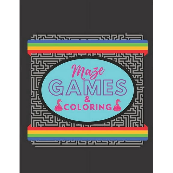 Maze Games & Coloring (Paperback)