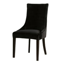 Rosnek Velvet Stretch Wingback Chair Cover Slipcover, Washable Arm Chair Protector Cover for Dining Room Banquet Home Decor