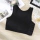 thumbnail image 2 of Jumpingount Chaleco de compresión de poliéster para mujer, chalecos transpirables de verano para deportes de verano para estudiantes y niñas, chalecos Ropa interior Negro Jumpingount AP014907-01, 2 of 6