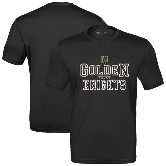 Men's Levelwear Black Vegas Golden Knights Anthem Journey Performance T-Shirt