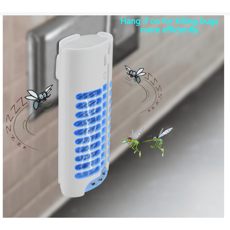 2 Pack Indoor Bug Zapper Flying Insect Killer | Electronic Fly Repeller/Repellent, Killer Mosquito Zapper with Blue Lights,electric Plug-In Lamp Pest