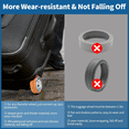 thumbnail image 3 of 20 Pack Luggage Wheel Covers, Adhesive Silicone Suitcase Wheel Covers, Anti Fall-Off Luggage Wheel Protector for Single, 3 of 5