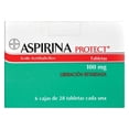 thumbnail image 1 of Aspirina Protect 100 mg 6 cajas con 28 tabletas de liberación retardada c/u, 1 of 3