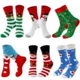 thumbnail image 2 of Fun Christmas Socks for Women - Funny Xmas Gifts for Female Novelty Cozy Crew Cotton Sock Set, 2 of 7