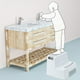 thumbnail image 4 of Matsuzay Taburete con escalón multifuncional de PP: fácil de montar y con almacenamiento espacioso Taburete con escalón para niños Taburetes Conjuntos de muebles de dormitorio Verde, 4 of 6