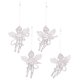 thumbnail image 1 of Wosthever Decoraciones transparentes elegantes del ángel del ABS para los árboles pendientes del ángel de acrílico transparente del árbol de Kits de decoración para fiestas, 1 of 6