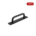 thumbnail image 3 of Eigraketly manija de los muebles aleación de aluminio perillas de hardware sin perforaciones tiradores de puertas de colores armario de cocina armario Herramientas y ferretería Negro/128 mm, 3 of 6