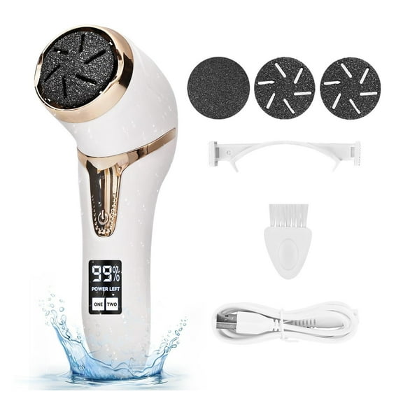 Callus Remover for Feet,Electric Foot File Callus Removers Rechargeable Waterproof Pedicure Tools Foot Scrubber Shaver Feet Care Tool for Cracked Heels Dead Skin (Golden)