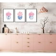 thumbnail image 3 of Pink Peonies Watercolor Wall Art Rose Floral Porcelain vase Painting Pictures Chinoiserie Blue and White Vase Canvas Prints Wall Decor For College Style Bedroom Aesthetic Posters Unframed, 3 of 6