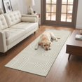 thumbnail image 4 of Hallway Runner Rug 2x6ft Sage Green Boho Washable Runner Rug Non Slip Soft Non-Shedding Low-Profile Abstract Geometric Curves Lines Modern Long Bathroom Floor Carpet Rugs for Kitchen Entryway Bedside, 4 of 8