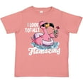 thumbnail image 3 of Inktastic I Look Totally Flamazing with Flamingo in Sunglasses Boys or Girls Toddler T-Shirt, 3 of 5