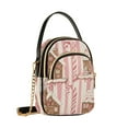 thumbnail image 7 of FORMRS Crossbody Bag for Women Quilted Travel Shoulder Cell Phone Purse with Chain Strap Handbag, Pink Candy House, 7 of 7