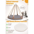 thumbnail image 4 of Spacious Cat Teepee with Washable Tent, Cozy Pet Teepee for Small Animals - Ideal for Cats, Dogs, Rabbits - Includes Sailcloth Cushion, 4 of 4
