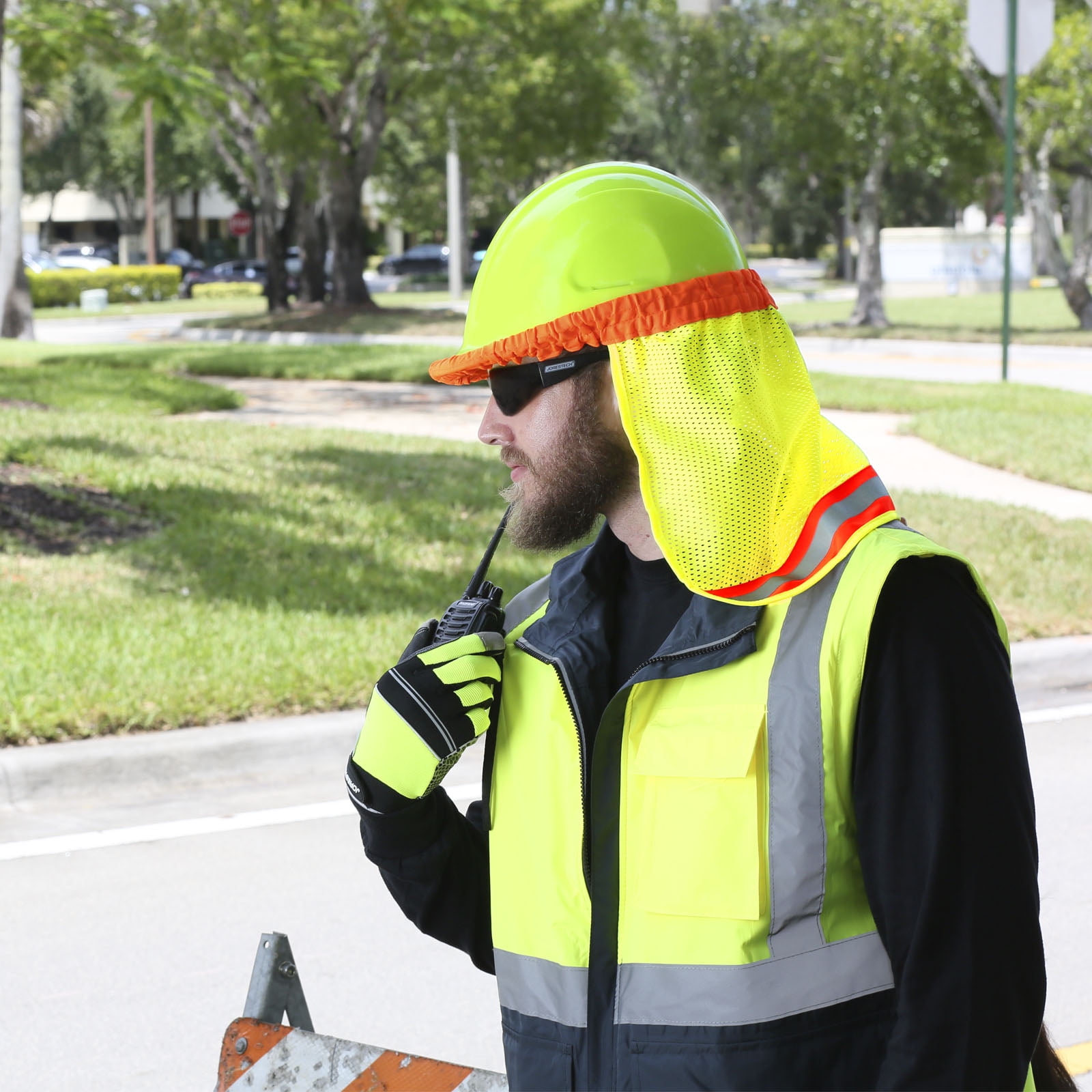 JORESTECH Hi-Vis Hard Hat Neck Shade (6-Pack)