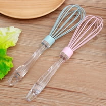 GOOHOCHY Silicone Manual Egg Whisk Blender for Home Kitchen Baking Tools with Comfortable Grip 2pcs Assorted Color