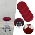 thumbnail image 4 of 2 Pieces Bar Stool Covers Round, Washable Soft Durable Elastic Stool Cushion Slipcover, Seat Covers for 12-18 inch home and bar, 4 of 8