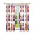 thumbnail image 7 of Yayeee Window Curtains Light Filtering 63"x42" Grommet Panel Pair Home Living Room Decor, Jam Jars, 7 of 7