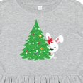 thumbnail image 4 of Inktastic Christmas Bunny, White Bunny, Christmas Tree, Xmas Girls Toddler Dress, 4 of 5