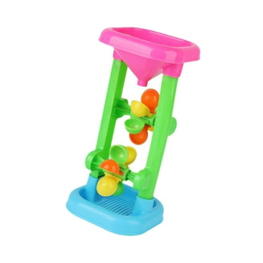 PETSOLA Sand Wheel Beach Toy, Flowing Sand and Water, Kids Beach Sandbox Toys, Water Wheel Toy, Water Sifting Funnel for Summer