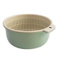 thumbnail image 2 of Haofy Colander Bowl Set Double Layer Plastic Vegetable Fruit Washing Basket Multifunctional Kitchen Bowl Strainer, 2 of 7