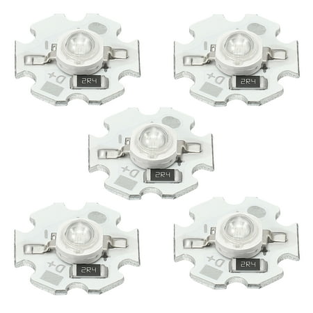 

Uxcell 3W 60lm 460-465nm 20mm 5VDC COB LED Light Chip Beads Energy Saving Bulb Blue 5 Pack