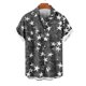 thumbnail image 5 of Mens Casual Manga Corta Botón Abajo Camisas, Cuello de Vuelta Impresión para el Verano, Al Aire Libre Y Desgaste Casual, 5 of 8