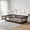 Espresso, variant on Sailvan Twin Floor Bed with Fence and Door,Solid Wood Kids Bed Frame for Toddlers Natural